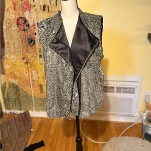 RACHEL Rachel Roy Textured Gray Vest